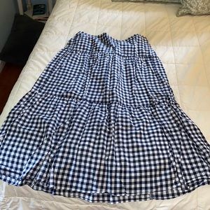 J Crew tiered maxi skirt